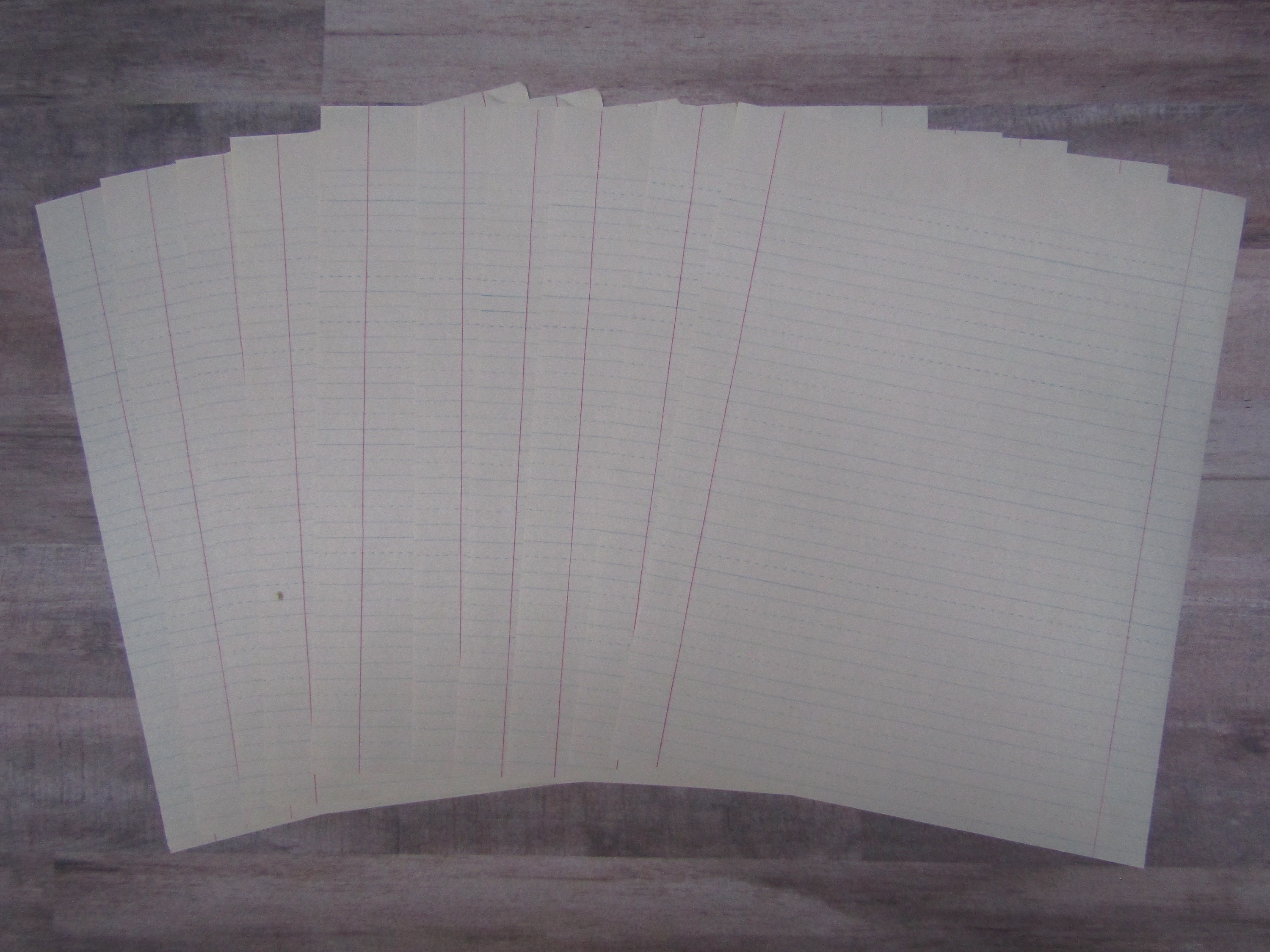 Newsprint Ruled 8 1/2 x 11 Paper 15 Pages Etsy