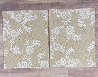 6 Vintage Lace Paper Single-Sided 8 1/2 X 11 Scrapbooking Paper-Junk Journal Paper-Ephemera-Card Making- Floral Paper-Vintage Inspired