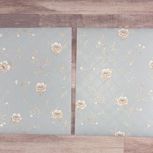 6 Floral Embossed Wallpaper Journal Page - Journal Paper- 8 1/2 by 11 - Scrapbooking-Journaling-Junk Journal Pages - Vintage Look Paper