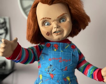 Chucky Child Play – Burn – Luxusversion – echte Lebensgröße