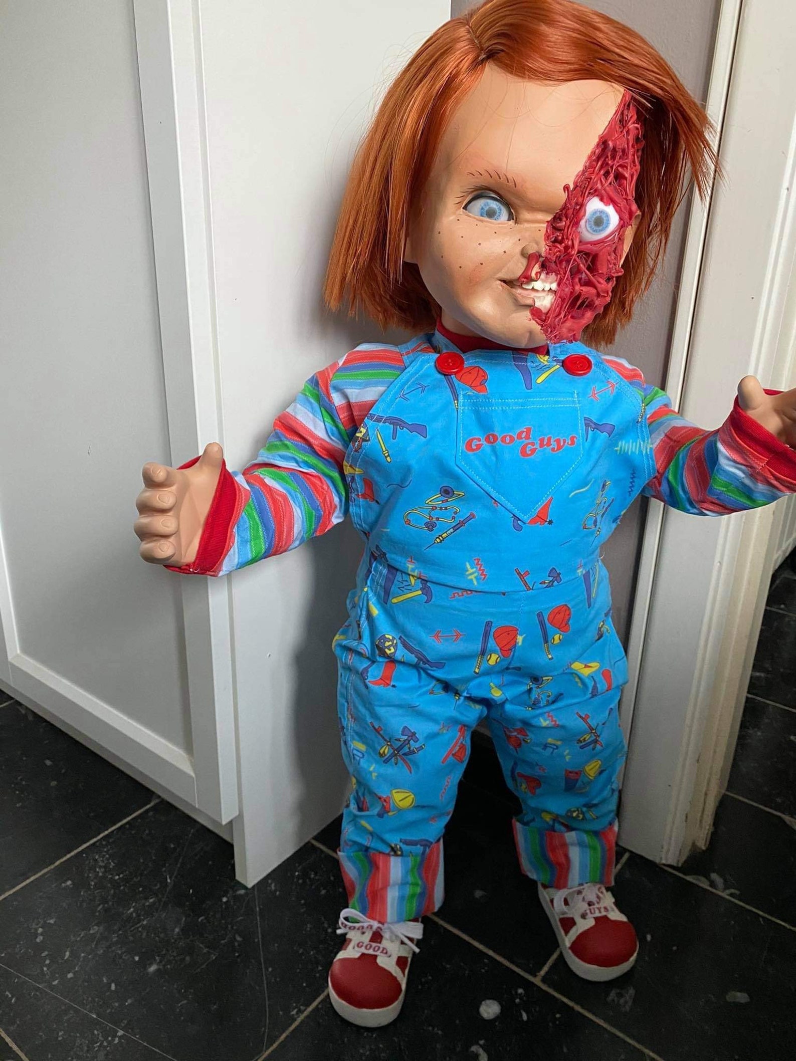 Chucky Pizza Face Life Size Etsy