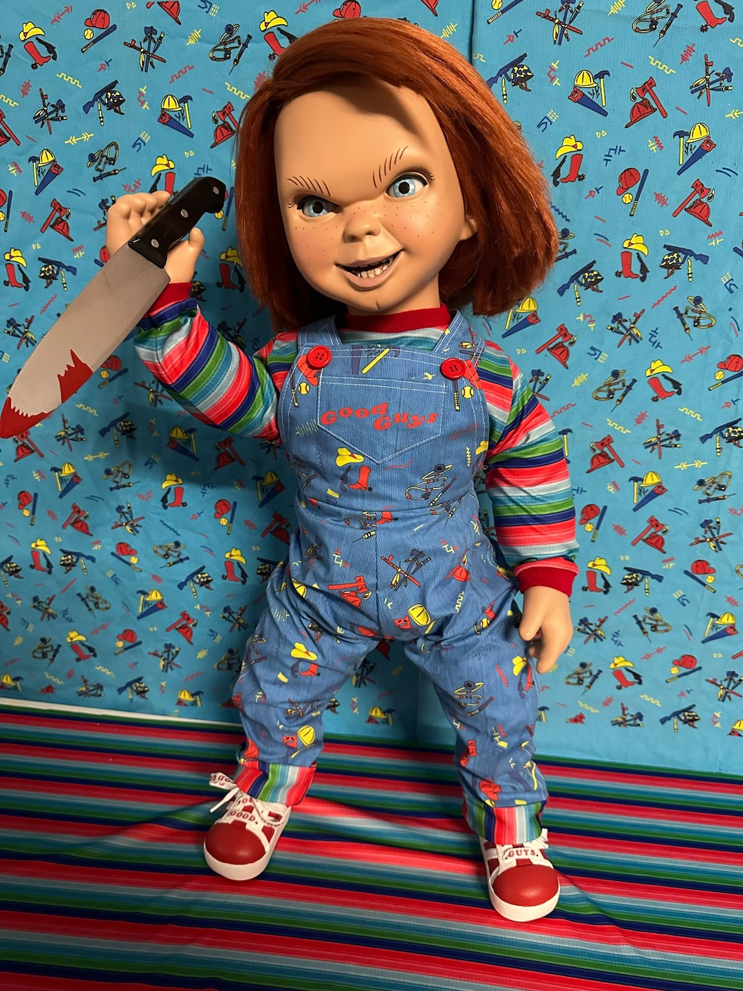 Chucky リアルサイズのフィギア用のヘッドのみ、メキシコ製、未使用品 Chucky リアルサイズのフィギア用のヘッドのみ、メキシコ製