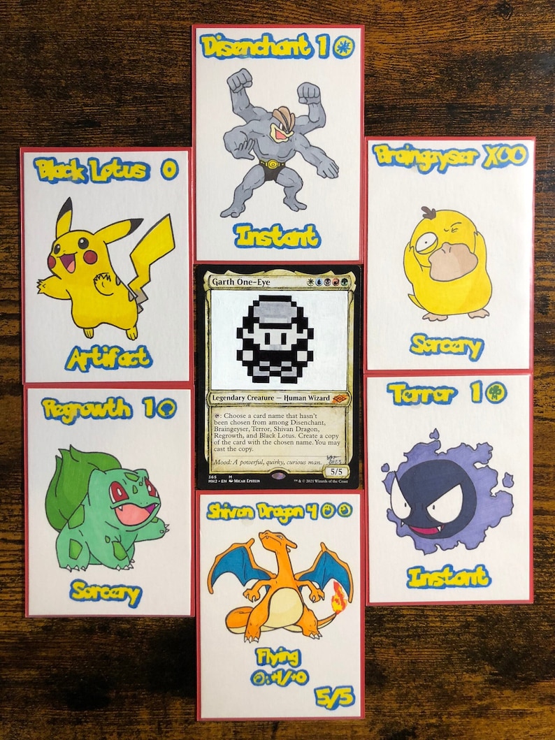 Pokemon Garth One-eye and Tokens Magic the Gathering MTG Alter Gameboy ...