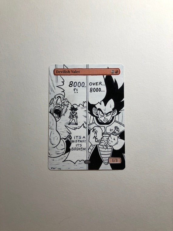 Devilish Valet Magic the Gathering MTG Alter Dragonball Z Vegeta