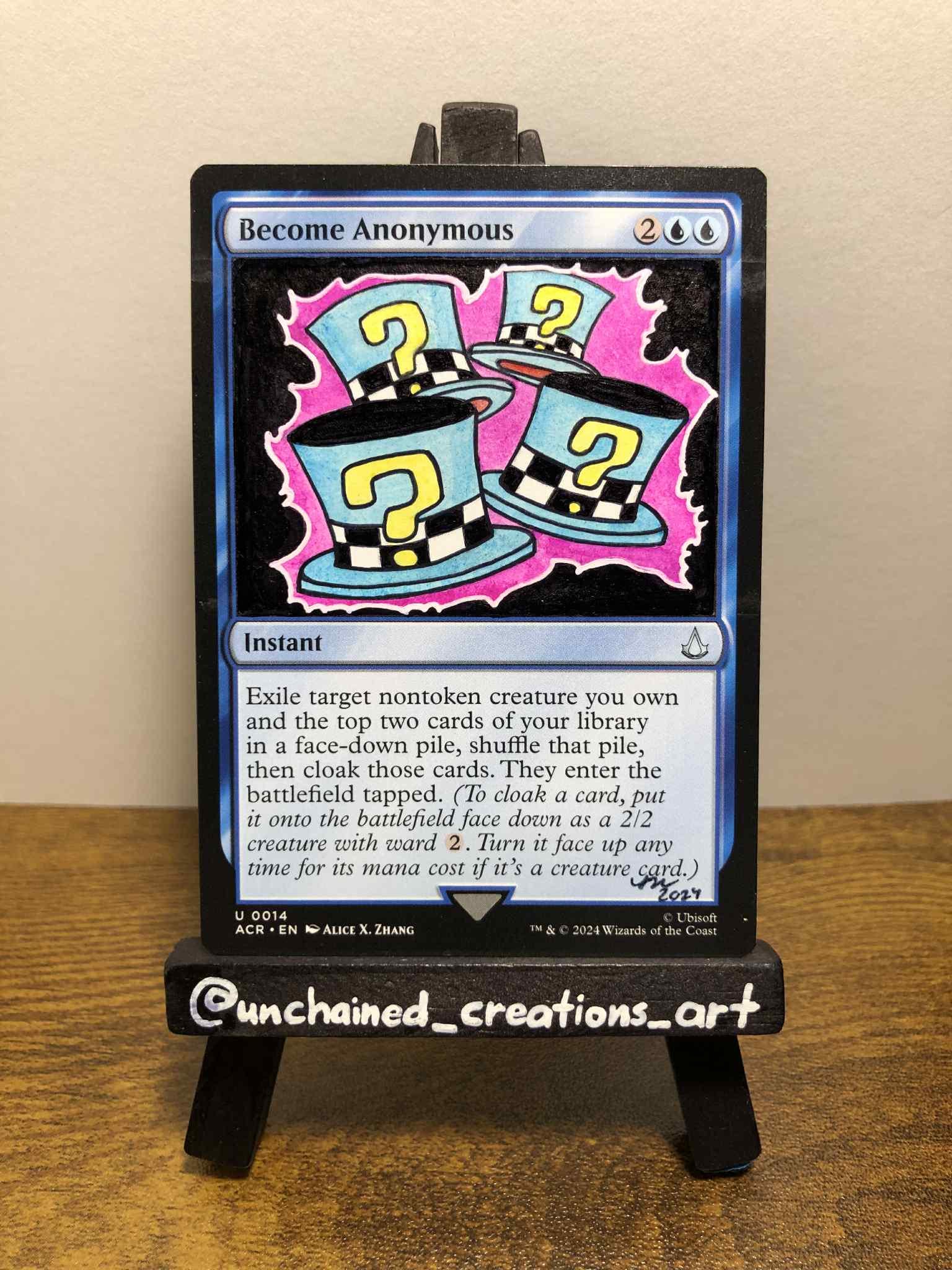 Become Anonymous Magic the Gathering MTG Alter Assassin's Creed Gift Nerdy Unique Custom Birthday Handmade EDH Commander Yugioh Magical Hats - Etsy Become Anonymous Magic the Gathering MTG Alter Assassin's Creed Gift Nerdy Unique Custom Birthday Handmade EDH Commander Yugioh Magical Hats - Etsy