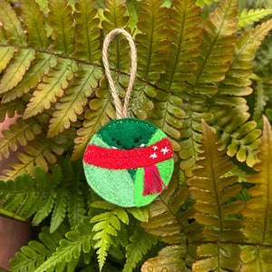 Handmade felt sprout Christmas decoration