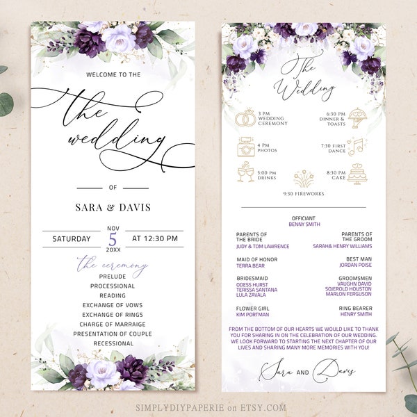 Blue Purple Wedding - Etsy
