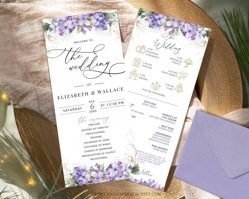 Printable Wedding Invitation Bundle Invitation With Rsvp - Etsy