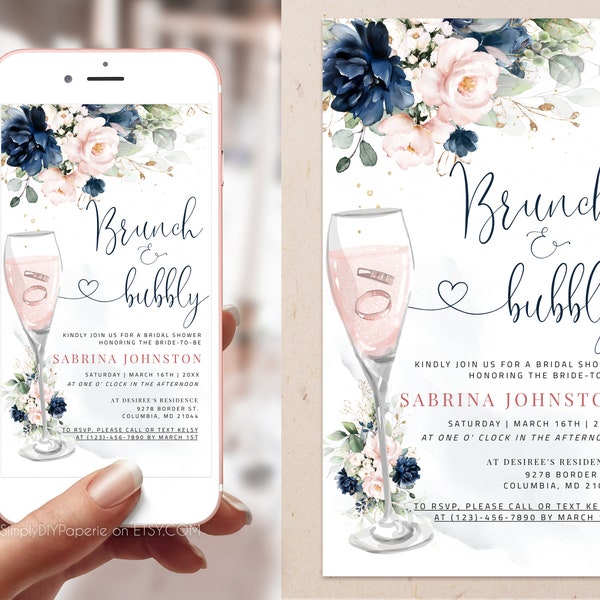 Bridal Shower Evite Etsy