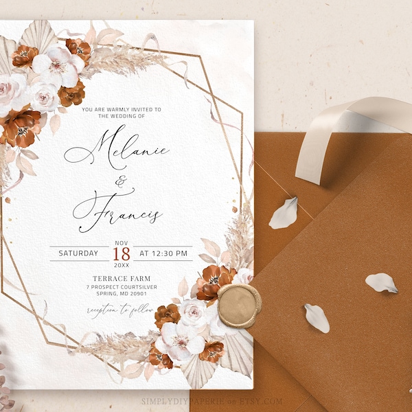 Terracotta Wedding - Etsy