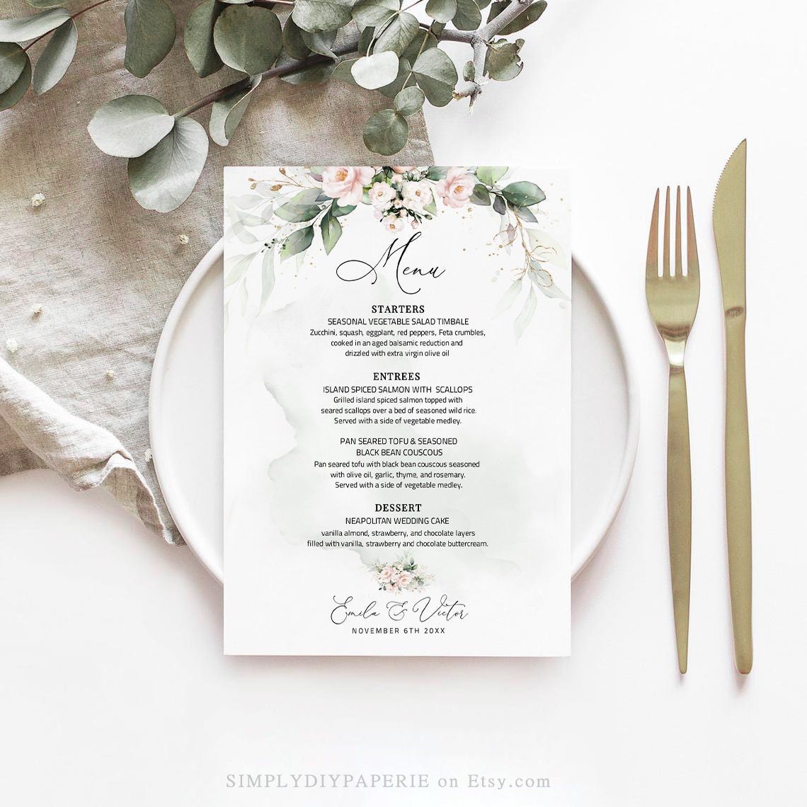 Bridal Shower Menu Template KAESG BLOG Bridal Shower Menu Template KAESG BLOG