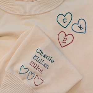 Embroidery stickers | Heart alphabet embroidery stickers | Stick and stitch embroidery | Water soluble stickers