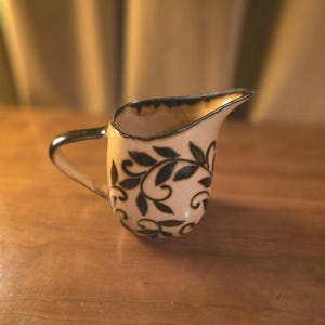 Boch Les La Louviere Creamer Pitcher Stoneware Hand-painted in Belgium