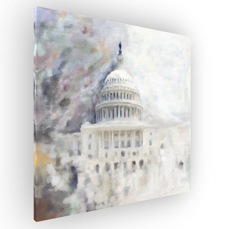 US Capitol Building Painting DC Wall Art Washington DC Etsy