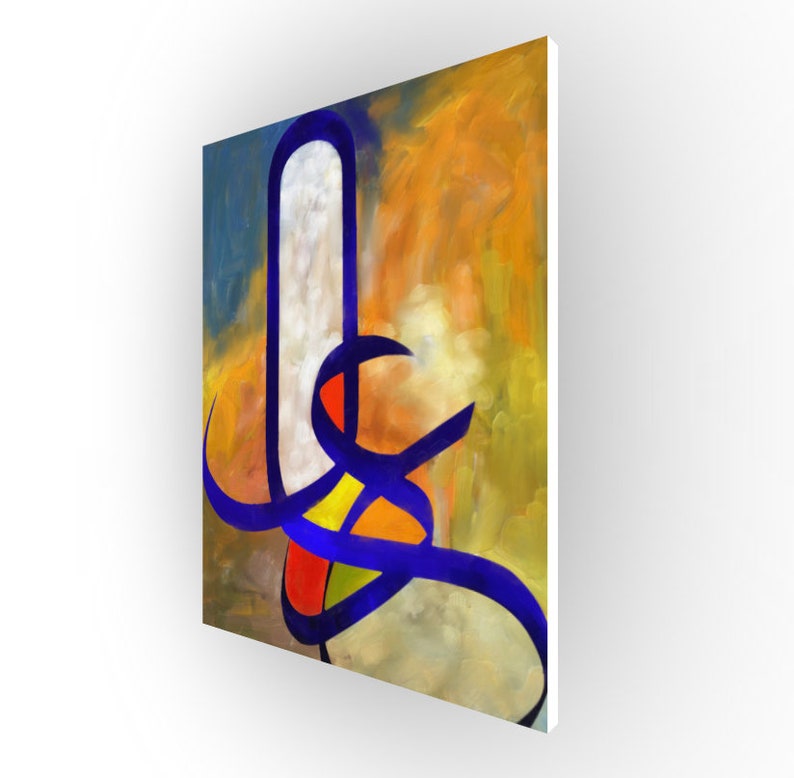 Modern Islamic Art Arabic Abstract Calligraphy Islamic Wall Etsy