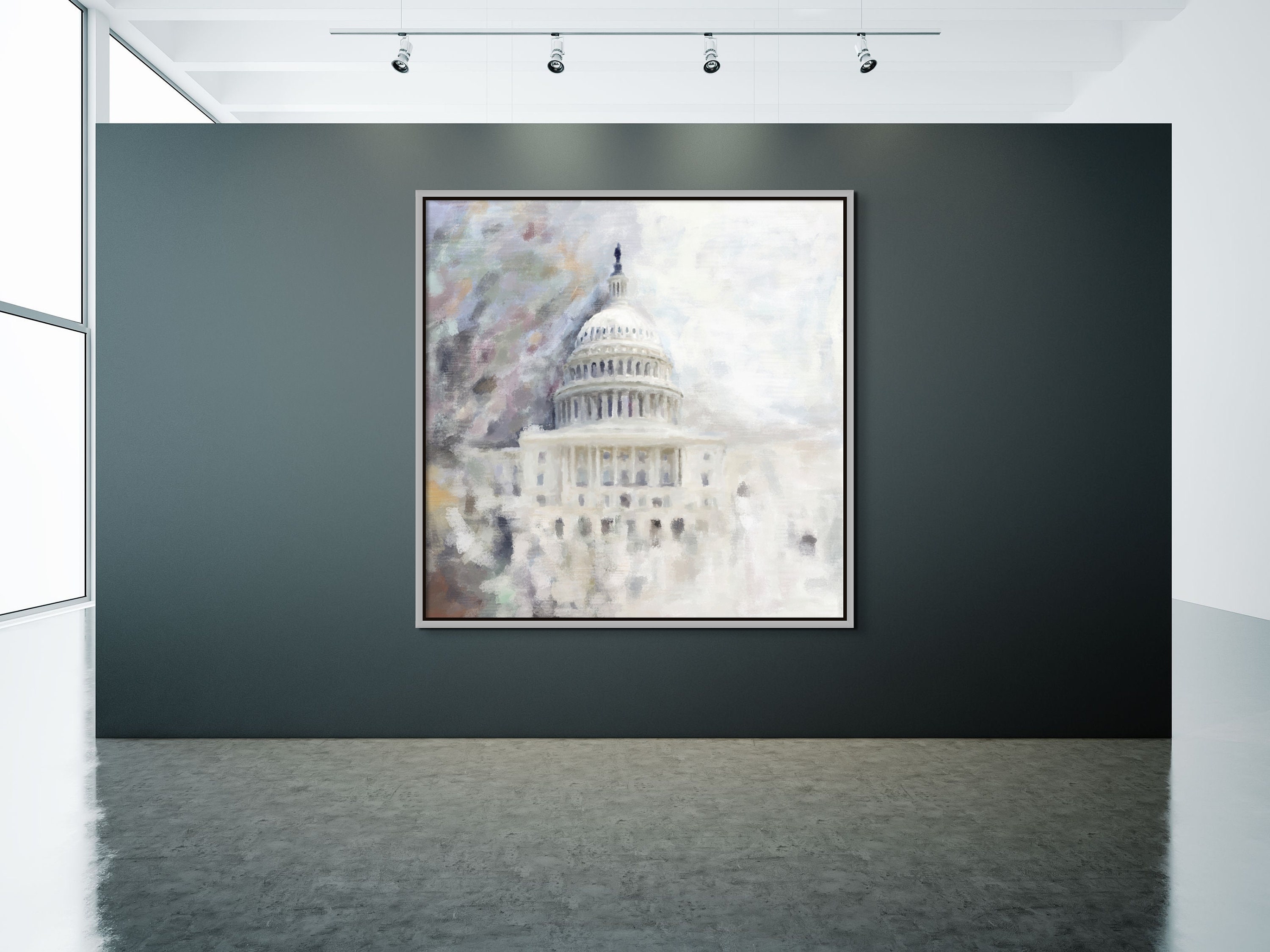 US Capitol Building Painting DC Wall Art Washington DC Etsy