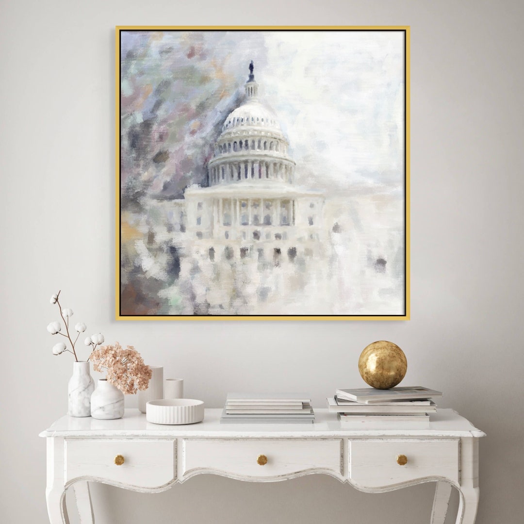 US Capitol Building Painting DC Wall Art Washington DC Etsy
