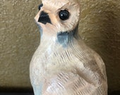 Dove- Home decor, garden, and cabin art, gifts for bird lovers, wildlife sculpture created with chainsaw and various tools by Robbie Carver