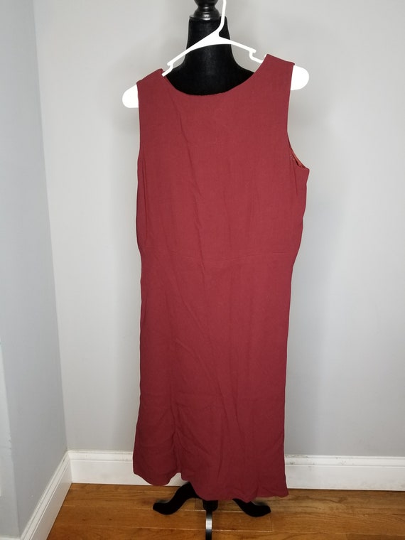 Rena Rowan Vintage 90s Suit Dress Size 10P/12P Bl… - image 6