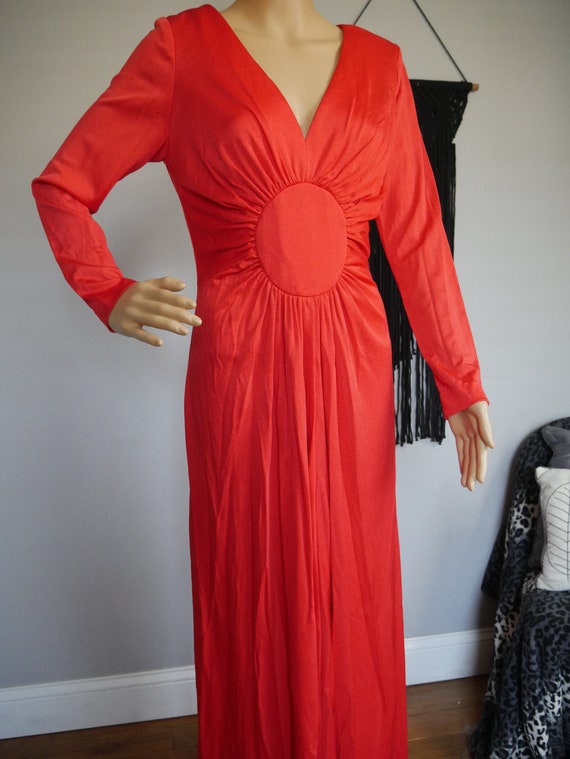 True Vintage 1970s Bright Red Miss Magnin at I. Ma
