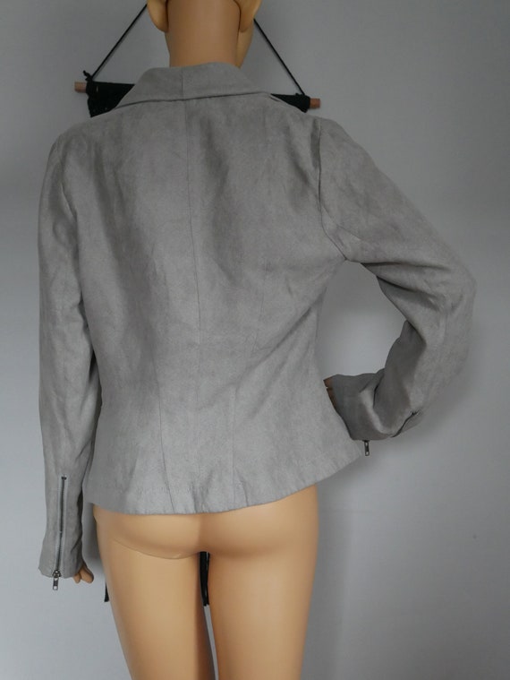 Thrift Y2K Light Gray Rampage Blazer Rare Work Bl… - image 6