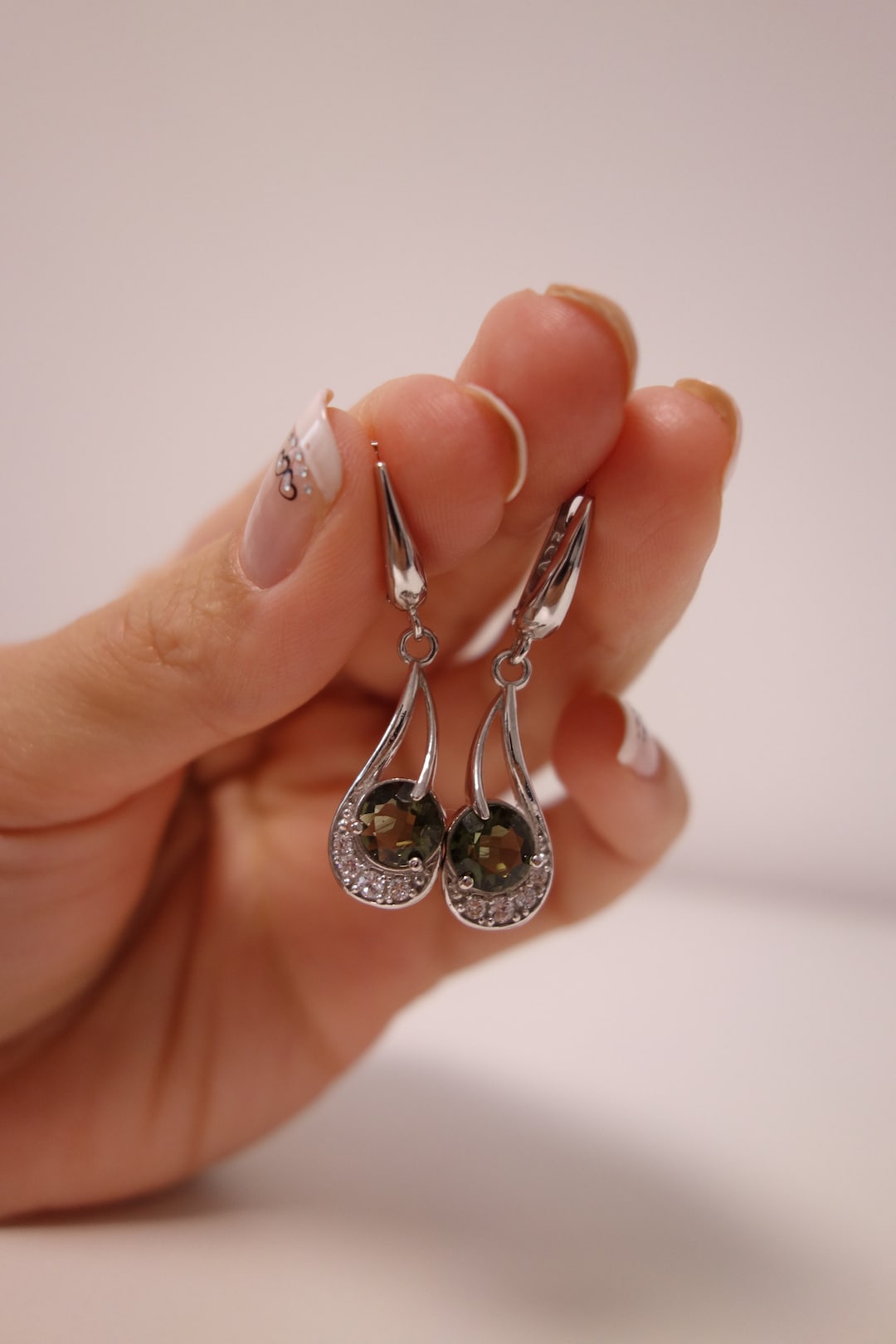 Orecchini A Cerchio In Vero Argento Sterling 925 Con Zirconi