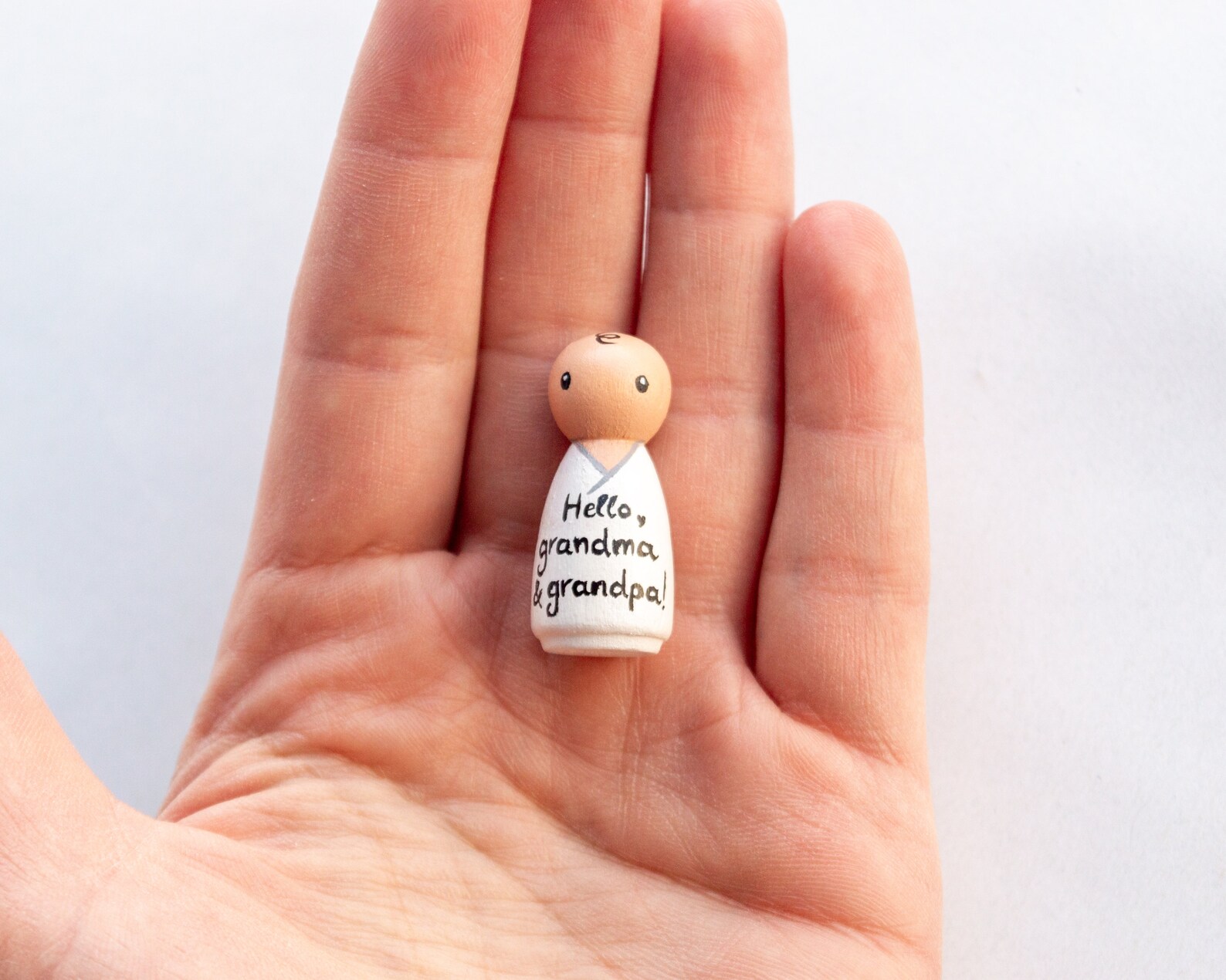 Baby Peg Doll Pregnancy Announcement to Husband Baby Etsy