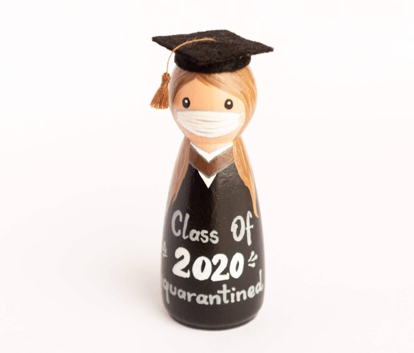 Quarantine Graduation Peg Doll, Covid Graduation Gift, Quarantine Gra…
