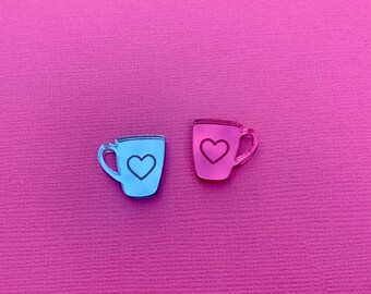 10 Stück / 5 Paar Herzbecher Laser cut Formen