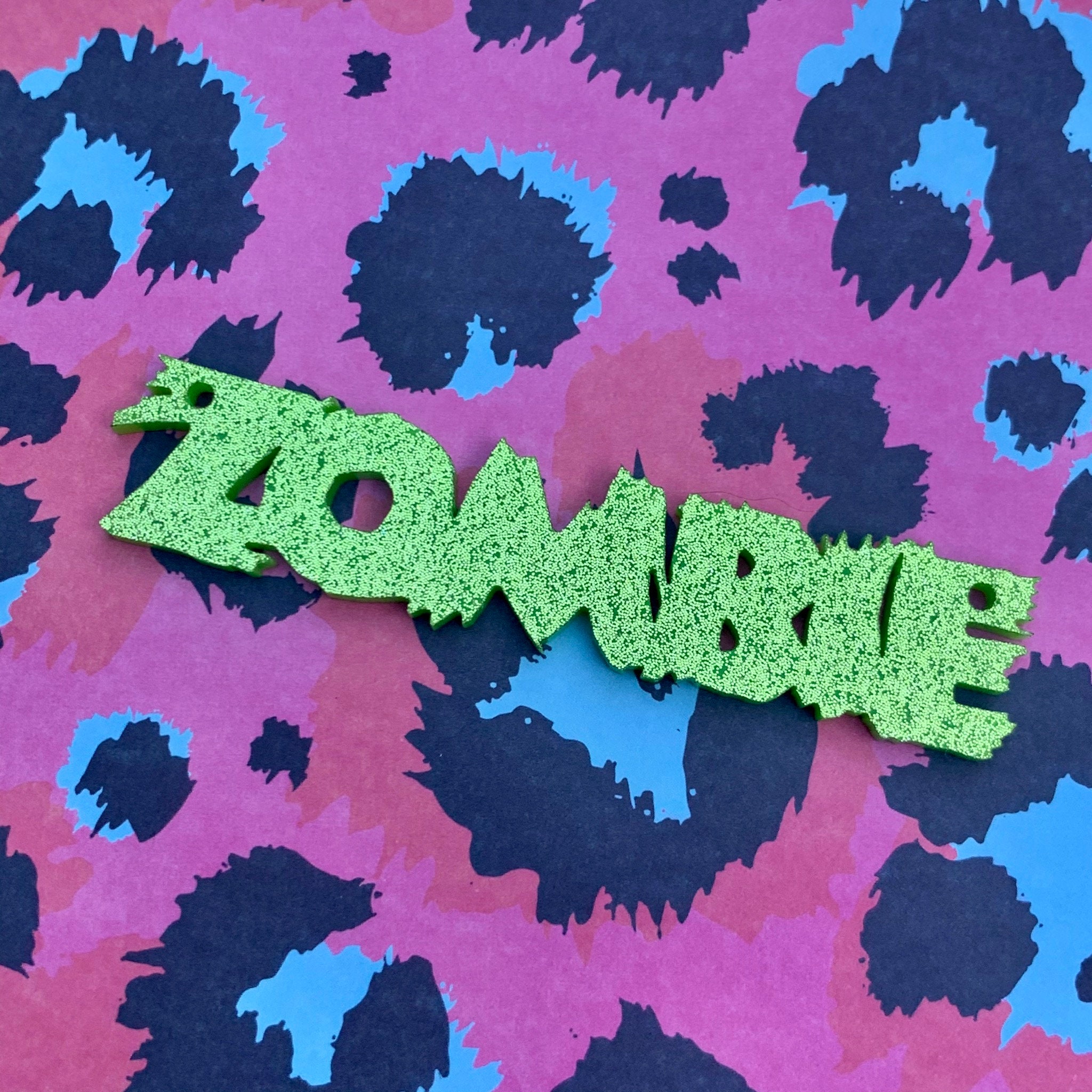 Zombie Word Laser Cut Shape Etsy