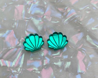 10 Stk. / 5 Paar Muscheln Laser cut Formen