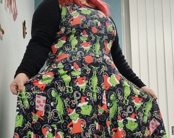 Christmas Cats Skater Print Dress S-5XL Kawaii Kitsch Plus Size - Etsy