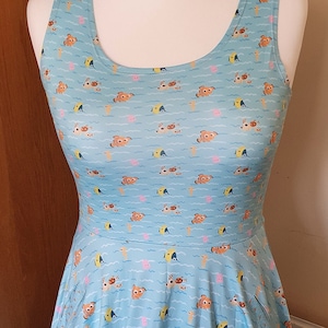 Nemo inspired print skater dress- Sizes S- 5XL plus size