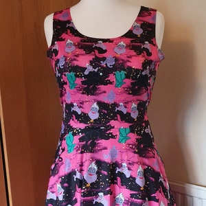 Sea queen Ursula print skater dress- Sizes S- 5XL plus size