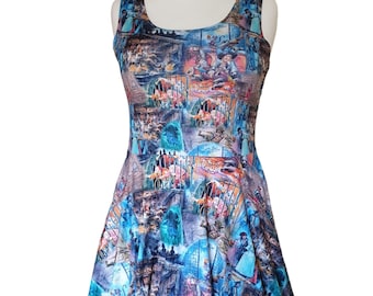 Pirates ride parks inspired print skater dress- Sizes S- 5XL plus size
