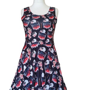 Lost Boys VHS Video movie inspired print skater dress- Sizes S- 5XL plus size