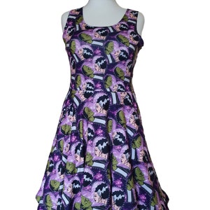 Frankenstein bride print skater dress- Sizes S- 5XL plus size