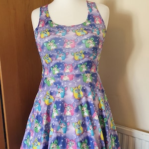 Furby retro toys print skater dress- Sizes S- 5XL plus size dress