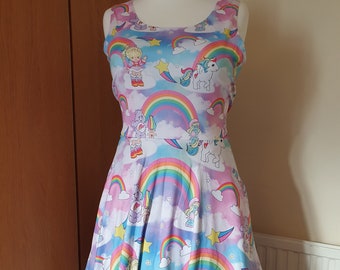 Rainbow friends inspired skater dress- S- 5XL plus size