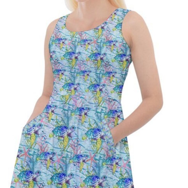 Ella Swimming Turtles Dress main image 1