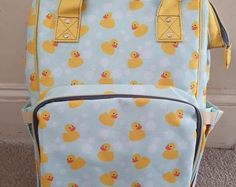 Rubber duck Baby Diaper Nappy Changing family Backpack Bag