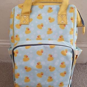 Rubber duck Baby Diaper Nappy Changing family Backpack Bag