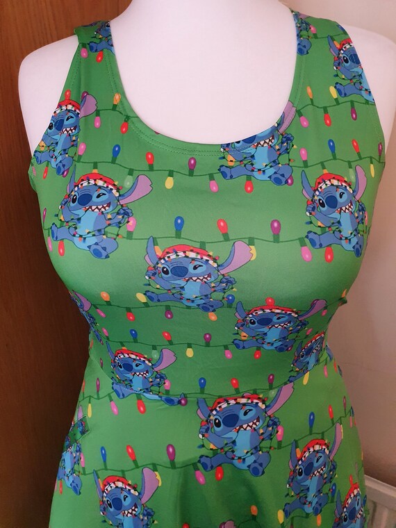 stitch christmas dress The perfect Christmas dress for a Stitch fan! This print also comes in a shirt