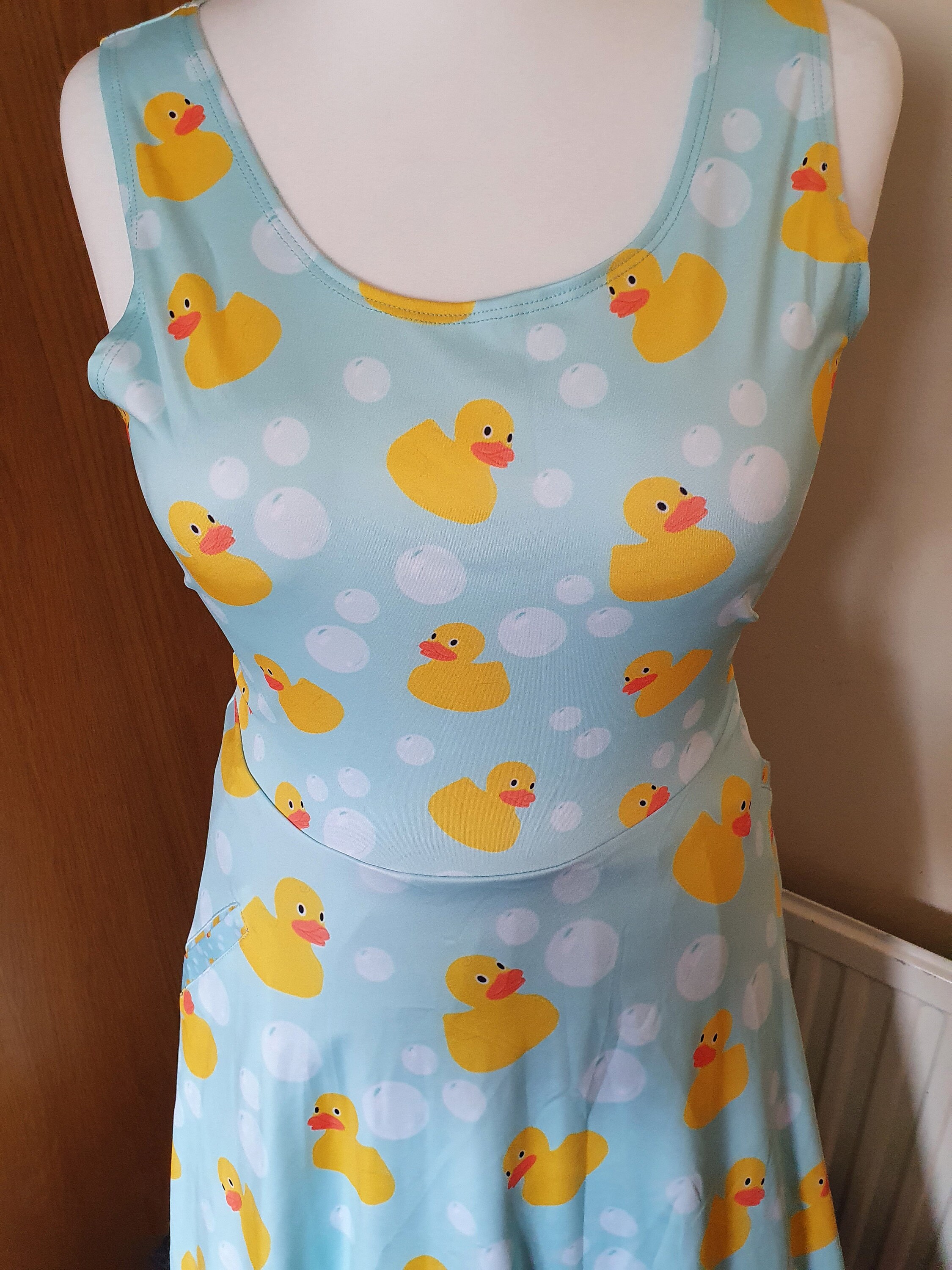 Rubber Duck Cute Print Skater Dress Sizes S 5XL Plus Size Etsy