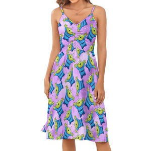 Alien toy strappy summer dress plus size S- 5XL