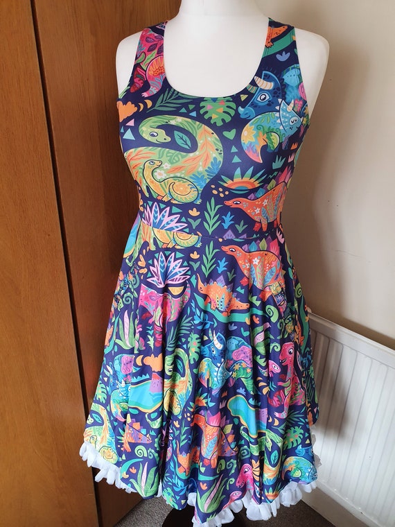 Dinosaur dress cheap with pockets