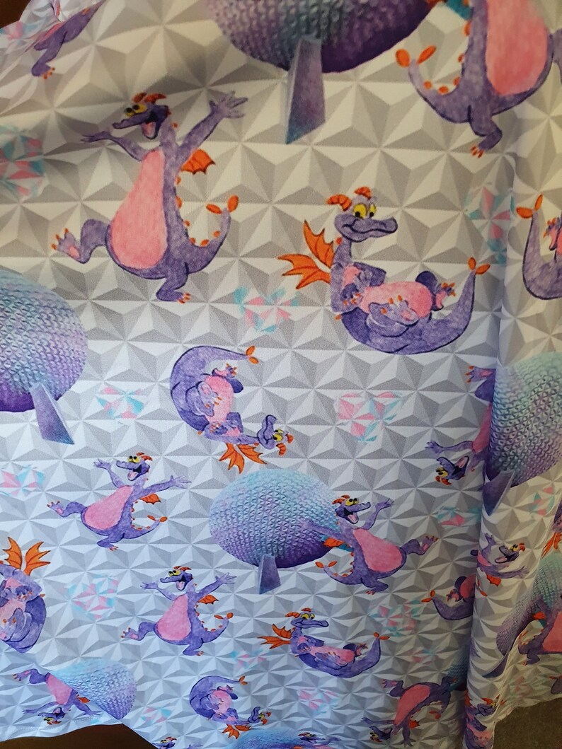 Figment Epcot Spaceship Earth Disney parks inspired print skater dress Sizes S 5XL plus size image 4