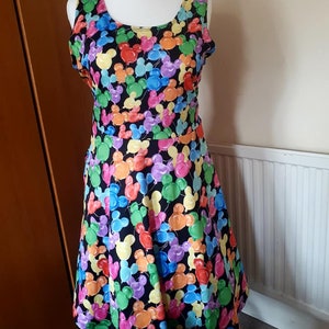 Mouse balloons cute print skater dress- Sizes S- 3XL plus size