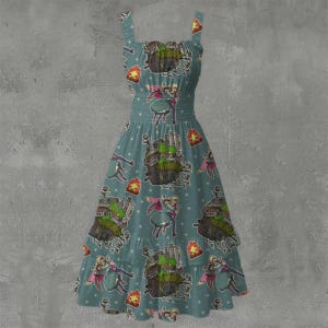strapless open back dress Retro Style A-line Prom Dress,Beach Dress,Vacation Dress Y5474   Simplepromdress