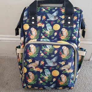 Eule und Mond Baby Windel Wickeltasche Große Rucksacktasche